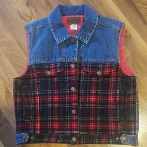 Pendleton Vintage Wool Trim Vest Size Small